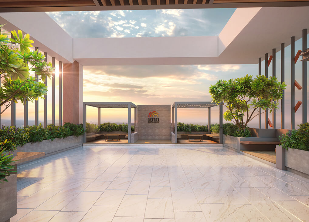 Rooftop event space at Altus Grande